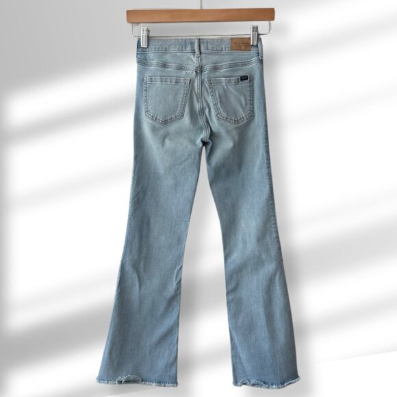 💙 Abercrombie Kids High Rise Flare Jeans Denim | Size 11/12 Regular - Picture 4 of 6
